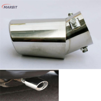 MARBIT รถ Universal round BEND สแตนเลสโครเมี่ยมท่อไอเสียหางท่อไอเสียปลายท่อ