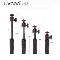 LUXCEO ขาตั้งกล้อง L05เซลฟี่กล้องสามขา Hhold Gimbal Retractable 1/4 ที่วางที่ยึดสกรูสำหรับ DSLR แผงไฟ LED