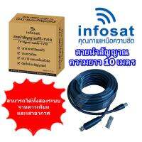 สายนำสัญญาณทีวี - TV01 สายเคเบิล 2 in 1 : ใช้งานกับเสาดิจิตอล และ จานดาวเทียม