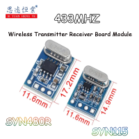 1ชิ้นโมดูลบอร์ดรับสัญญาณชิ้นส่วนส่งสัญญาณไร้สายเอ็มเฮชซี433 SYN115 SYN480R ถาม/OOK ชิป PCB สำหรับ Arduino