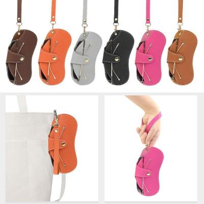 Portable Neck Hanging Soft Leather Anti Scratch And Anti Sunglasses American Glasses With And Wear Bag Case European Style J3X9