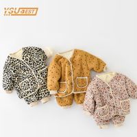 0-3Yrs Infant Baby Boys Girls Long Sleeve Thicken Printing Coat + Pants Clothing Sets Winter Kids Baby Boys Girls Suit Clothes  by Hs2023