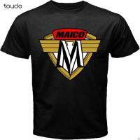 Maico Classic Motocross German Motorcycle Logo Patch Black T-shirt Size S To 3XL