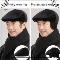 YUYU ผู้ชาย ขนเทียม กลางแจ้ง หมวกแบน หมวกเบเร่ต์ Newsboy Hat หมวกพ่อ