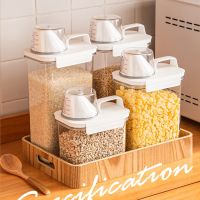 Kitchen Sealed Jar Airtight Food Storage Containers Food Storage Box Multigrain Measuring Cup Cereals Kitchen Storage Containers