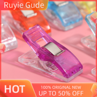 Ruyie [Buy 4 get 4%]QR IUU 20Pcs พลาสติกสีผสมขอบคลิปคลิปพลาสติกขนาดเล็กเย็บตำแหน่งคลิป