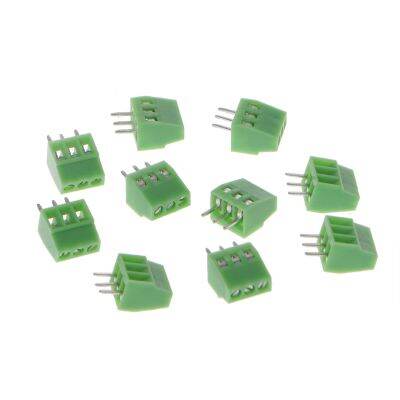 10 Pcs 2Pin-10Pin สกรู PCB ติดตั้งบล็อกเทอร์มินัลเชื่อมต่อ2.54Mm Pitch