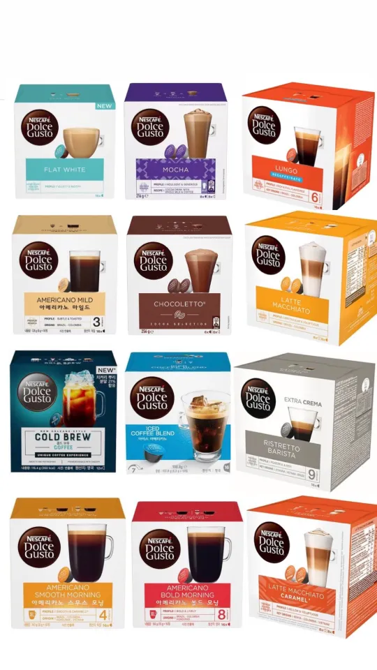 nescafe coffee pods flavours