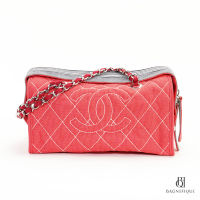 CHANEL BOWLING 11_ RED NAVY JACQUARD SHW