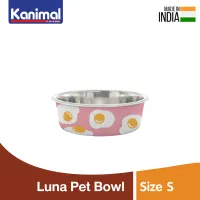 ส่งฟรี Kanimal Luna Pet Bowl ชามอาหาร ชามน้ำ ชามสแตนเลส รุ่นมีลายน่ารัก สำหรับสุนัขและแมว Size S / M (เลือกขนาด / ลวดลาย) เลี้ยงสัตว์