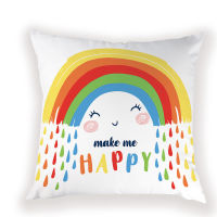 Cartoon Rainbow Unicorn Throw Pillow Cover Home Decoration Housewares Nordic Cushions Cover High Quality for Car Seat Pillowcase