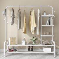 [COD] Floor-to-ceiling clothes pole simple hanger folding indoor single-pole cool home coat bedroom