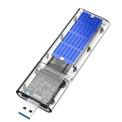External M.2 NGFF SATA SSD Enclosure High Speed USB3.0 Gen1 5Gb/S Transparent SATA SSD Hard Drive Case for PC