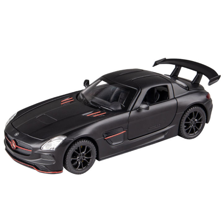jiaye-alloy-sports-car-model-simulation-1-big-ben-32sls-pull-back-car-decoration-children-acoustic-and-lighting-toys
