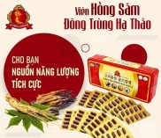 Viên Hồng Sâm Đông Trùng Hạ Thảo kết hợp Nấm Linh Chi tăng cường sức khỏe