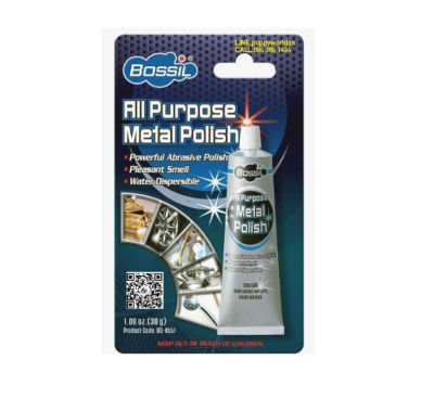 ครีมขัดเงา ขัดเงาโครเมี่ยม ครีมขัดเงาล้อ  Bossil BS-8551 All Purpose Metal Polish 30g ครีมขัดโลหะ ครีมขัดเงาโลหะ ครีมขัดโลหะ  ครีมขัดเงาโลหะทุกชนิด