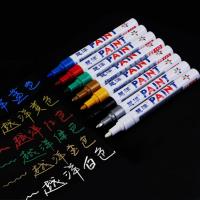 【CW】12 Color Waterproof Permanent Alcohol Resistant 3mm Oil Based Paint Marker Pens For Car Tire Furniture Doodle On Smooth Surface