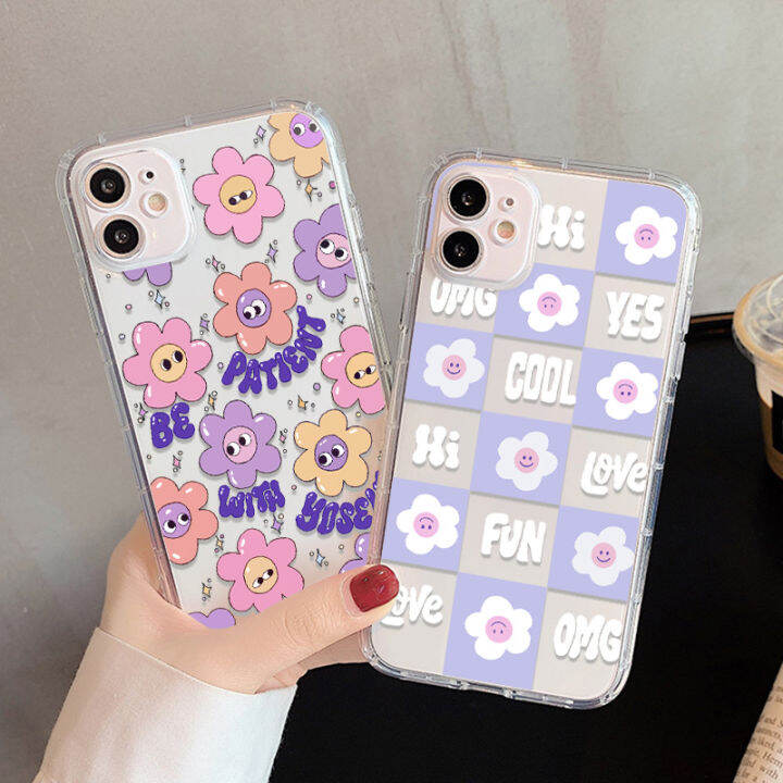 tpu-เคสซิลิโคนอ่อนนุ่มใสใส-เข้ากันได้สำหรับ-เคส-iphone-11-ดอกไม้-สัตว์-กันชน-iphone-11-12-13-pro-max-7-8-plus-x-xs-max-se-2020