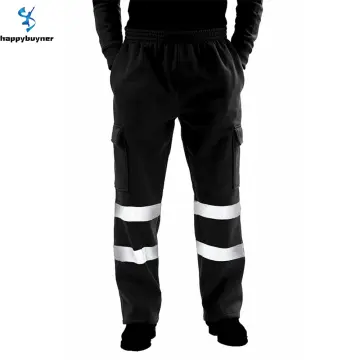 Reflective safety clearance work pants