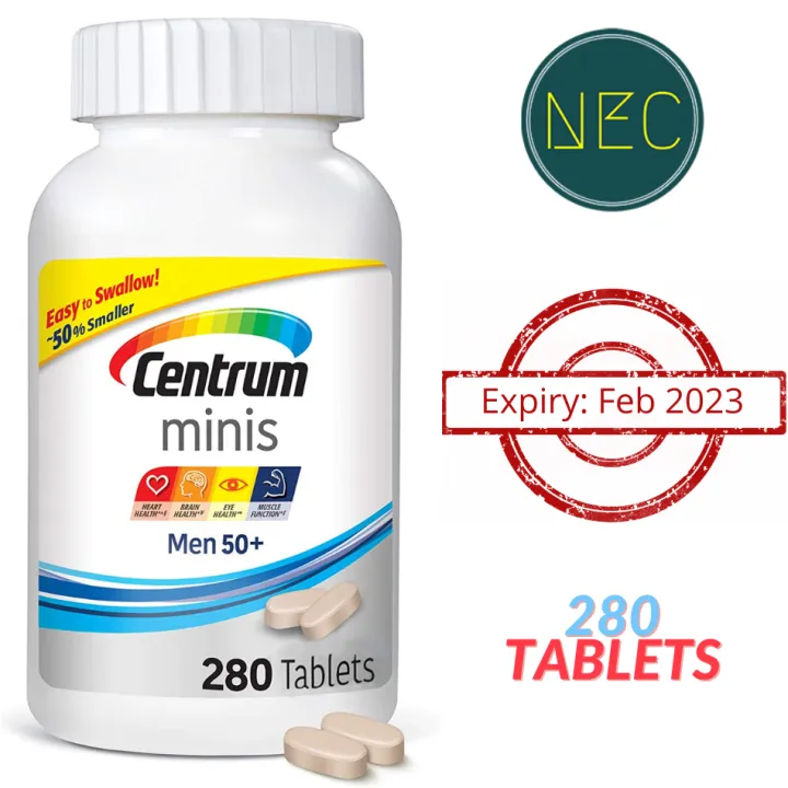 Feb 2023 Expiry Centrum Minis Men 50+ (280 Count) Multivitamin