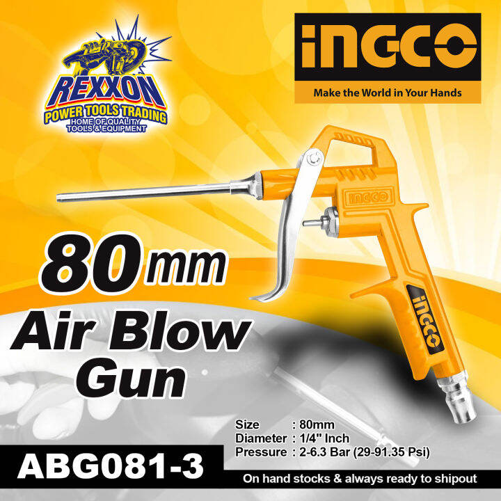 INGCO 80mm Air Blow Gun ABG0813 Rexxon Power Tools Trading Lazada PH