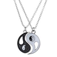 Classic Eight Diagrams Black White Yin Yang Pendant Necklaces or Couples Lover Best Friends Friendship Man Women Jewelry Gift