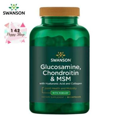Swanson Ultra Glucosamine, Chondroitin & MSM with Hyaluronic Acid and Collagen/ 90 Capsules