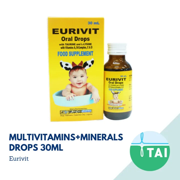 Multivitamins and Minerals Drops 30ml (EURIVIT) Lazada PH