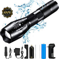 ZK20 8000LM Powerful Waterproof LED Flashlight Portable LED Camping Lamp Torch Lights Lanternas Tactical Flashlight