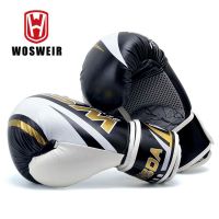 2023●☑ WOSWEIR PU Kick Boxing Gloves Men Women Karate Muay Thai Guantes De Boxeo Free Fight MMA Sanda Training Adults Kids Equipment