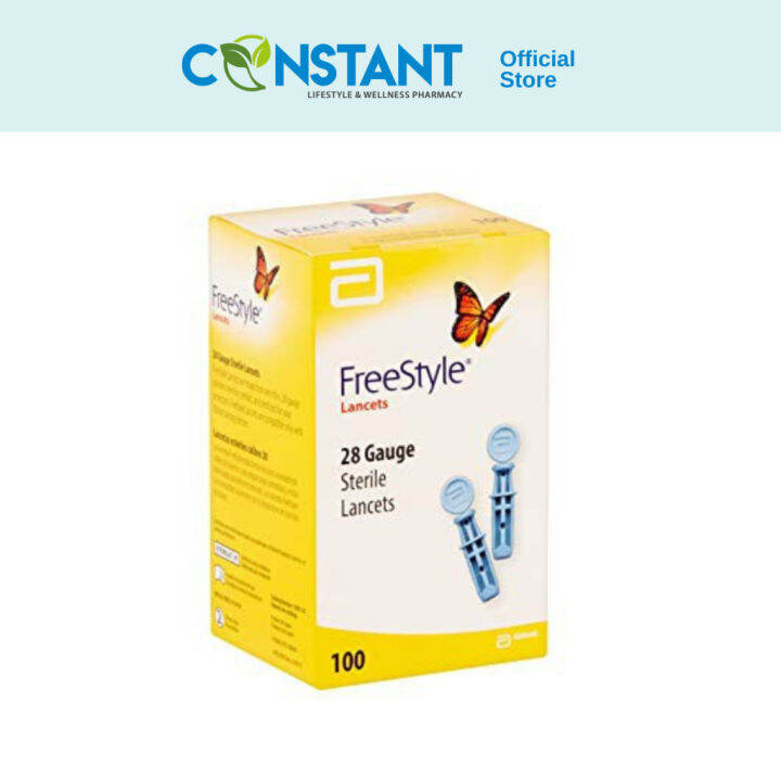 Abbott Freestyle Thin Lancet 100's Lazada