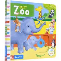Busy zoo busy series office books zoo chapter things cognitive English picture books office paperboard books interesting enlightenment parent child education interactive learning game Books English original childrens books