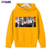 NARUTO Hoodie เสื้อกันหนาวพร้อมกระเป๋าสำหรับเด็กชายหญิง Series Hoodie สีเด็ก Hoodie Hoodie Casual เสื้อกันหนาวชายหญิง