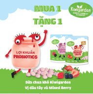 MUA 1 TẶNG 1 Sữa chua khô Kiwigarden vị Dâu Tây và Mixed Berry dành cho bé thumbnail