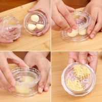 1PC Garlic Press Chopper Plastic Clear Manually Presser Garlic Grinder Crusher Twist Mashed Garlic Slicer Kitchen Tools