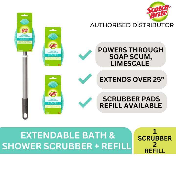 3m Scotch Brite Shower Scrubber, Cleaning Tools, Household