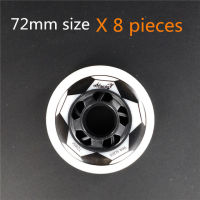 8 pcslot inline skates wheel with ABEC skating bearing 80mm 76mm 72mm skate rodas for FSK slalom HV High KSJ WFSC IGOR