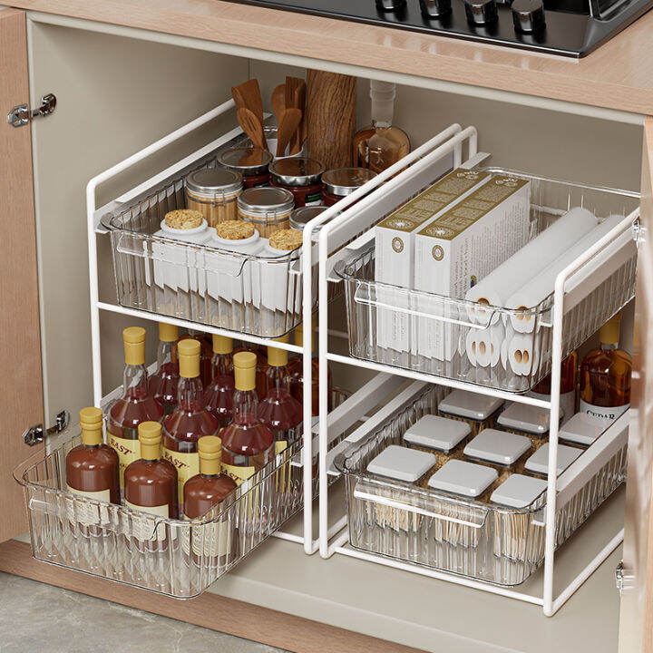 Kitchen Pullout Rack Under Sink Sliding Rack Storage Floortoceiling