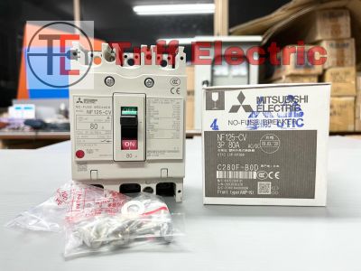 Mitsubishi Breaker เบรกเกอร์ NF125-CV 380VAC (3P80A, 3P100A, 3P125A)