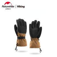 Naturehike GL13กลางแจ้งอบอุ่นขี่ถุงมือกันลมฤดูหนาวเต็มนิ้วหลักฐานถุงมือหนาป้องกันการสึกหรอจากแรงเสียดทานถุงมือป้องกัน