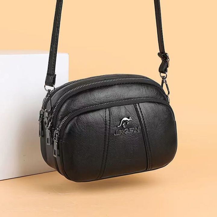กระเป๋าสตรี-2023-ใหม่หนังแท้เนื้อขนาดเล็กกระเป๋าสะพายไหล่ข้างหนึ่งกระเป๋าสะพายหลังหนังนิ่มวินเทจกระเป๋ากลมเล็ก