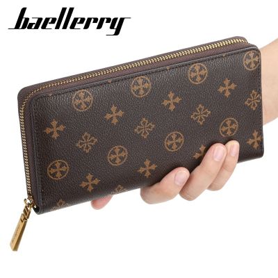 Baellerry Women Wallet Made Of Leather Zipper Coin Purse Fashion Large Capacity Long Card Holder Female Clutch Wallet For Phone