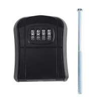 4-Position Password Key Lock Waterproof Key Storage Lock Box Key Box for Spare House