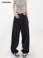 【YD】 Baggy Straight Jeans Oversize XHigh Waist Wide Leg Denim Pants Female Loose Mopping Jean Trouser