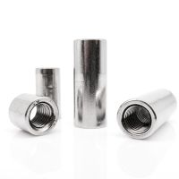 1/2/5/10pcs M3 M4 M5 M6 M8 M10 M12 A2 304 Stainless Steel Extend Long Lengthen Round Coupling Connector Joint Sleeve Nut