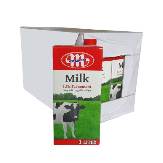 1 hộp sữa tươi nguyên kem ba lan mlekovita 1l - sữa nhập khẩu ba lan - ảnh sản phẩm 2