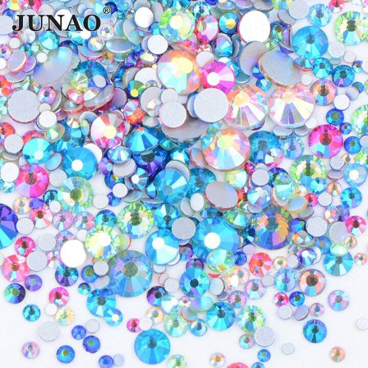 junao-1400pcs-mix-size-mix-ab-color-glass-rhinestone-kit-flatback-crystal-diamond-gems-non-hot-fix-strass-nail-art-decoration