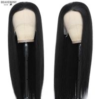 Straight Wig Lace Synthetic 13x1 Black Straight Lace Wigs Pre Plucked With Baby Hair Long Natural Hair Heat Resistant Lace Wig Wig  Hair Extensions Pa