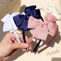 【hot sale】♝☄♙ C10 1PCS 4Inches Solid Color Hair Band for Girls Baby Grosgrain Ribbon Bowknot Hairband Scrunchies Sweet Headband Headwear Hair Accessories