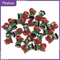 Miatoo หมี1/12บ้านตุ๊กตา20ชิ้นพร้อมหมวกตกแต่งคริสต์มาสงานฝีมือ